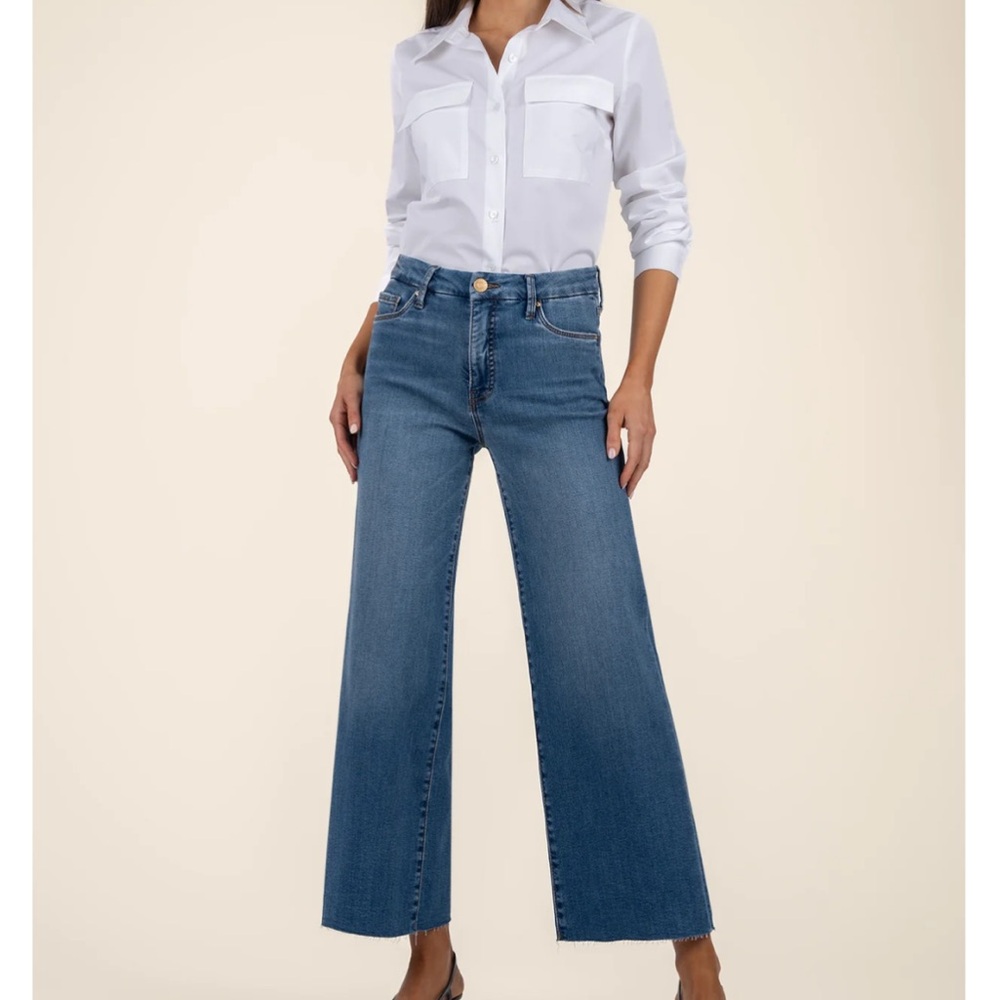 Kut from the Kloth Blue Flare Wide Leg Jeans